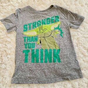 Jumping Beans Star Wars Baby Yoda Shirt for Kids, Size 6, Gray Green